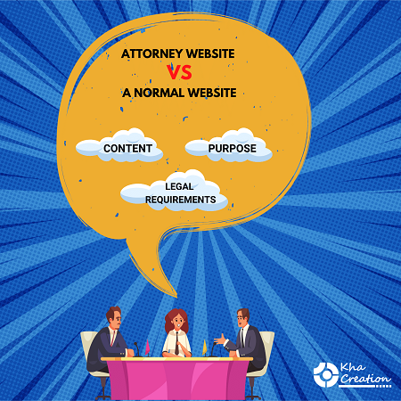 Difference Between Attorney Website and normal Website