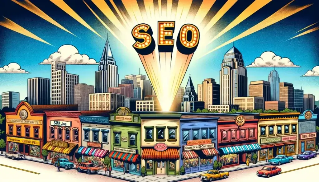The Image shows San Jose Businesses booming due to SEO