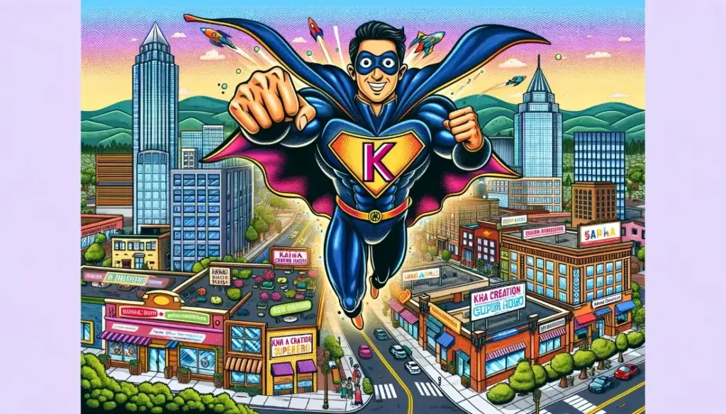 Image shows Kha Creation Super Hero SEO agency